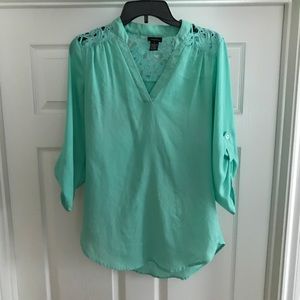 Mint Lace Detailed Tunic